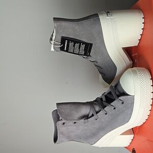 Converse Gray Platform High-Tops